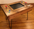 412-in-1 Multicade Arcade Table with Mid-Century Modern Style Cabinet and Hairpin Legs